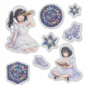 Mirabella’s Sparkle World – Kaleidoscope & Holo Sticker (Voorkant)