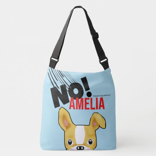 Mirabelle, de zus van de Boston Terrier, een goede Crossbody Tas (Voorkant)