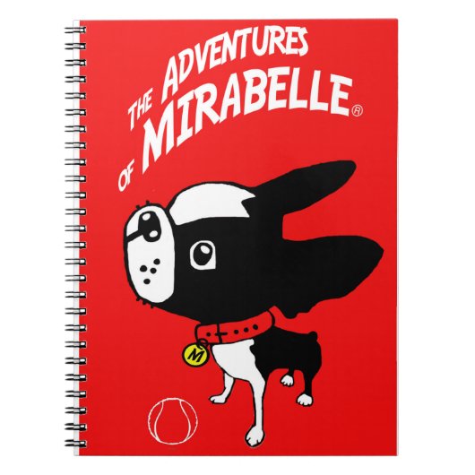 Mirabelle het Boston terrier notitieboek (Voorkant)