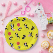 Mirabelle the boston doodsangeres paper borden papieren bordje (Feest)