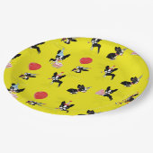 Mirabelle the boston doodsangeres paper borden papieren bordje (Gekanteld)