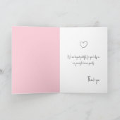 Miracle Baby IVF vruchtbaarheidsarts dank u kaart (Binnen)