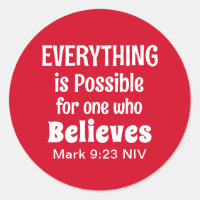 Miracle Bible Verse Christelijk Faith Red
