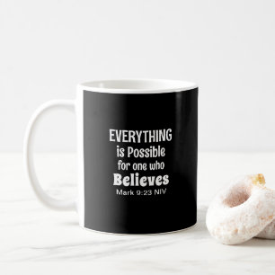 Miracle Bible Verse Christelijk Faith Zwart Koffiemok