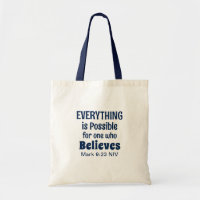 Miracle Bible Verse Christelijk Geloof Navy Blue