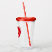 Miracle Bible Verse Red Heart Encouraging Believe Acryl Drinkbeker (Links)