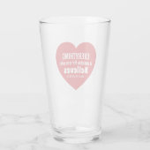 Miracle Bible Verse Red Heart Encouraging Believe Glas (Achterkant)