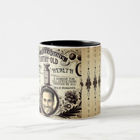 Miracle Elixir Get Well Soon Tweekleurige Koffiemok (Voorkant rechts)