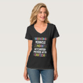 MIRACLE Gepersonaliseerde Naam Grappige Mopshond A T-shirt (Voorkant volledig)
