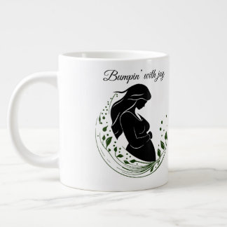 Miracle in Motion – Parents-to-Be Line Art Mug 🤍 Grote Koffiekop
