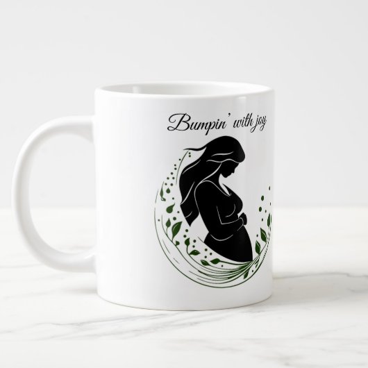Miracle in Motion – Parents-to-Be Line Art Mug 🤍 Grote Koffiekop (Links)