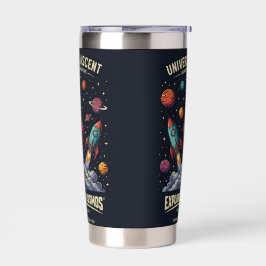 Miracle M, Hot Roze Geïsoleerde Tumbler, Monogram Drinkbeker