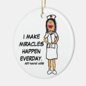 Miracle Nurse Cartoon Keramisch Ornament (Links)