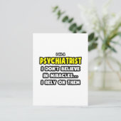 Miracles and Psychiatrists ... Funny Briefkaart (Staand voorkant)