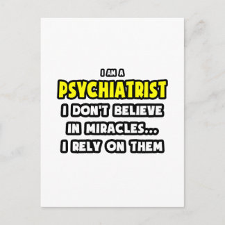 Miracles and Psychiatrists ... Funny Briefkaart