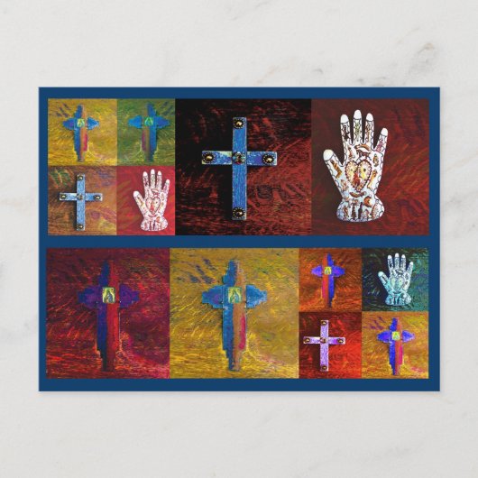 Miracles (blauw) briefkaart (Voorkant)