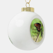 Miracles Ceramic Ball Ornament - Butterfly (Links)