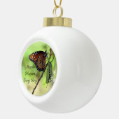 Miracles Ceramic Ball Ornament - Butterfly (Rechts)