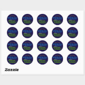Miracles do Happen Organ Donor Awareness Ronde Sticker (Vel)