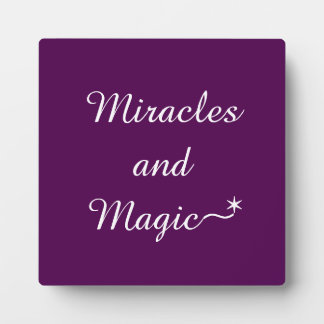 Miracles en Magic Plaque Fotoplaat