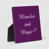 Miracles en Magic Plaque Fotoplaat (Voorkant)