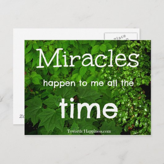 Miracles gebeuren Briefkaart (Voorkant / Achterkant)