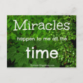 Miracles gebeuren Briefkaart (Voorkant)