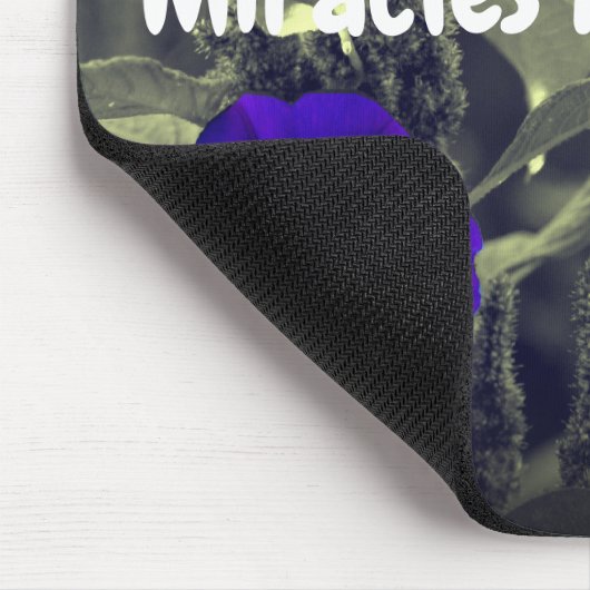 Miracles gebeuren Inspirerend Muismat (Hoek)