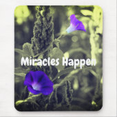 Miracles gebeuren Inspirerend Muismat (Voorkant)