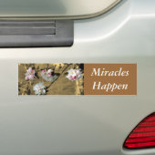 Miracles gebeuren Motivatie Bumpersticker (Op auto)