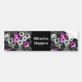 Miracles gebeuren Paarse dagen Bumpersticker (Voorkant)