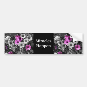 Miracles gebeuren Paarse dagen Bumpersticker