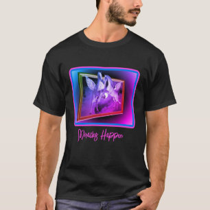 Miracles gebeuren Pegasus Horses Inspirerend T-shirt