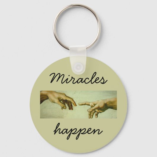 Miracles gebeuren - sleutelhanger (Voorkant)