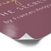 Miracles geheime tuin citaat van Hodgson Burnett Perfect Poster (Hoek)