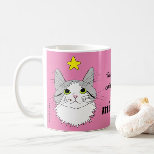 Miracles Gizmo Ragdoll Cat Inspirerend Pink Koffiemok (Met donut)