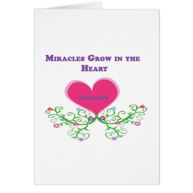 Miracles groeien in de hartadoptie (Voorkant)