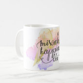 Miracles Happen Angel Wings Koffiemok (Voorkant links)