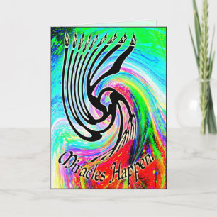 Miracles Happen Chanokah Cards Feestdagen Kaart