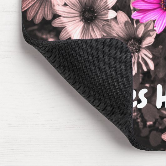 Miracles Happen Daisies Inspirerend Muismat (Hoek)