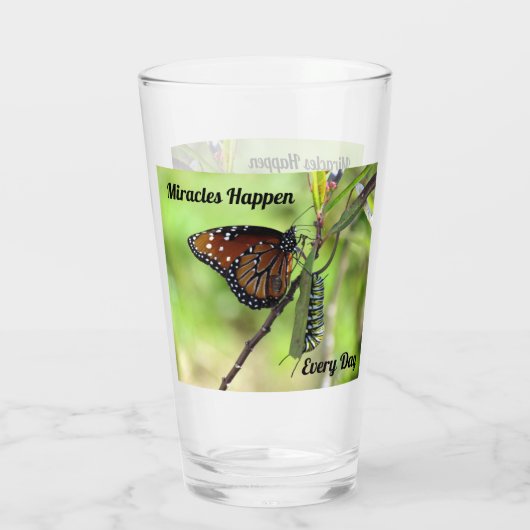 Miracles Happen - Drink glas - Shaker Glass (Achterkant)