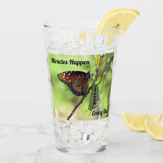 Miracles Happen - Drink glas - Shaker Glass (Achterkant ijs)