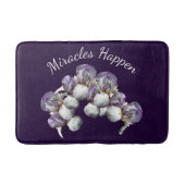 Miracles Happen Iris Flowers Inspirerend Badmat (Voorkant)