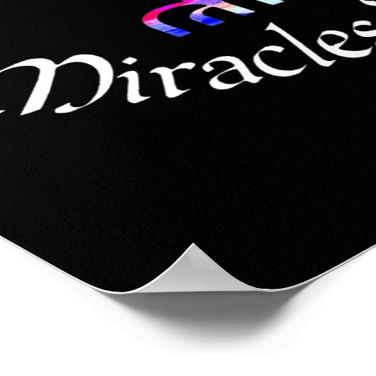 Miracles Happen Menorah Poster (Hoek)