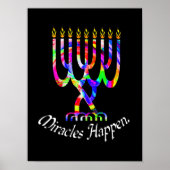 Miracles Happen Menorah Poster (Voorkant)