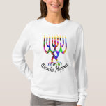 Miracles Happen Menorah Shirt<br><div class="desc">Miracles Happen menorah Chanukah</div>