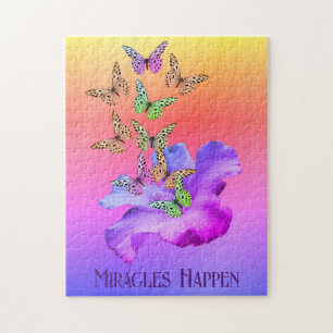 Miracles Hibiscus Butterflies Inspirerend Legpuzzel