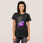 Miracles Hibiscus Butterflies Inspirerend T-shirt (Voorkant volledig)
