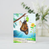 Miracles Monarch Butterfly Briefkaart (Staand voorkant)
