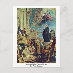 Miracles of St. Francis Xavier door Peter Rubens Briefkaart